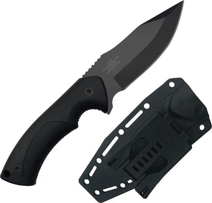 Takumitak Fit Fixed Blade TKF306 Full Tang 9 Inch Knife With Black Oxide 3Cr13 Clip Point Blade And MOLLE Clip by Takumitak