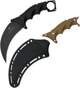 Takumitak Midnight Fixed Blade TKF307 - Black Oxide 3Cr13 Karambit Blade With Ambidextrous Molle Clip by Takumitak