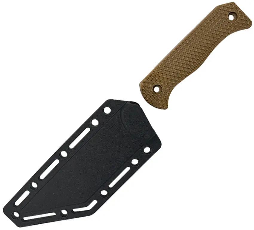 Takumitak Scalpel Fixed Blade TKF312 - 9 Inch Overall With 4.5 Inch Black Oxide 3Cr13 Tanto Blade And FRN Handle by Takumitak