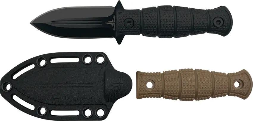 Takumitak Little Buddy Fixed Blade TKF3S04 - Dual Edge Spear Point Knife With Full Tang And Ambidextrous MOLLE Clip by Takumitak