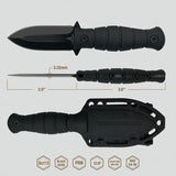 Takumitak Little Buddy Fixed Blade TKF3S04 - Dual Edge Spear Point Knife With Full Tang And Ambidextrous MOLLE Clip by Takumitak