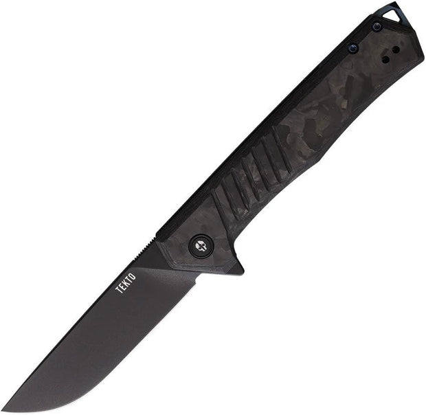 Tekto Knives F1 Alpha Linerlock CF/Blue F1R_CCBK_D2BK1_A2 by Tekto Knives