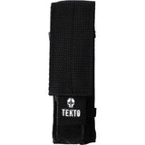 Tekto Knives F1 Alpha Linerlock CF Blue - D2 Black Titanium-Coated Blade, Carbon Fiber Handle, Glass Breaker by Tekto Knives