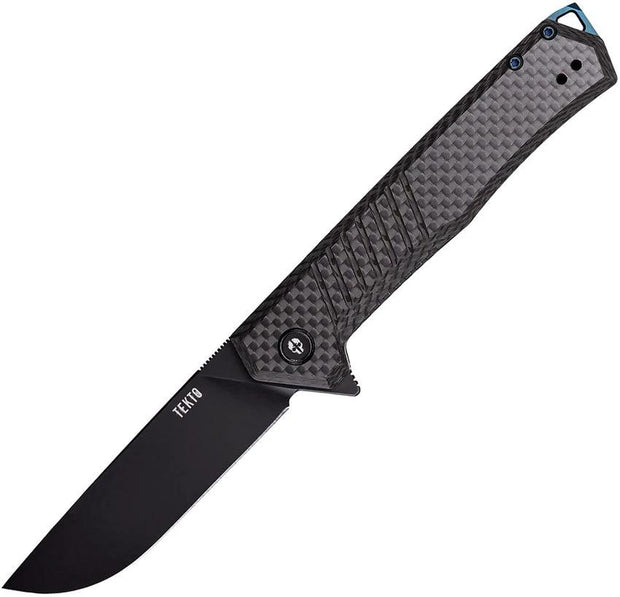 Tekto Knives F1 Alpha Linerlock CF/Blue F1R_CFBK_D2BK1_A2 by Tekto Knives