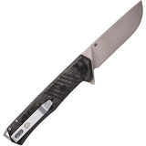 Tekto Knives F1 Alpha Linerlock - D2 Tool Steel Satin Blade With Carbon Fiber Handle And Glass Breaker by Tekto Knives
