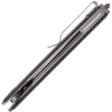 Tekto Knives F1 Alpha Linerlock - D2 Tool Steel Satin Blade With Carbon Fiber Handle And Glass Breaker by Tekto Knives