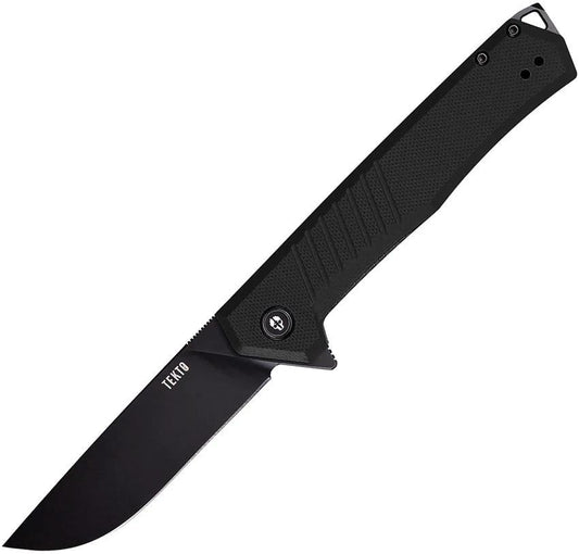 Tekto Knives F1 Alpha Linerlock Black F1R_G1BK_D2BK1_A1 by Tekto Knives