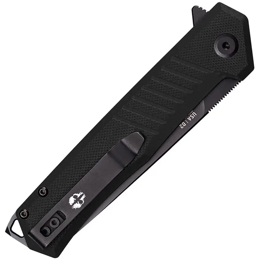 Tekto Knives F1 Alpha Linerlock - Black D2 Blade With Titanium Coating And G10 Handle by Tekto Knives