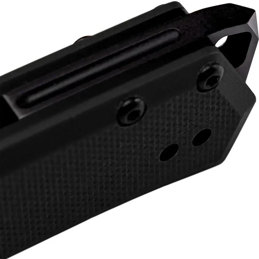 Tekto Knives F1 Alpha Linerlock - Black D2 Blade With Titanium Coating And G10 Handle by Tekto Knives