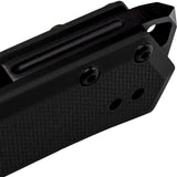 Tekto Knives F1 Alpha Linerlock - Black D2 Blade With Titanium Coating And G10 Handle by Tekto Knives
