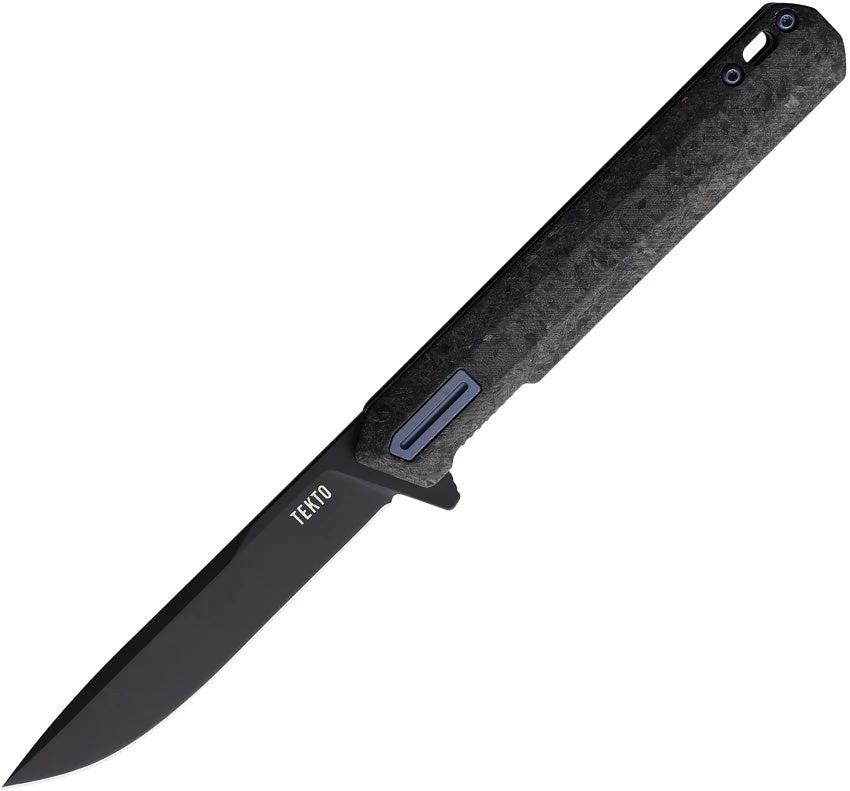 Tekto Knives F2 Bravo Linerlock Carbon/Blue F2R_CCBL_D2BK1_A2 by Tekto Knives