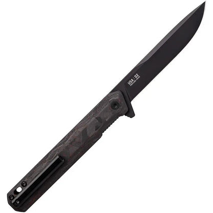 Tekto Knives F2 Bravo Linerlock Red Carbon Fiber - D2 Tool Steel Blade With Black Titanium Coating by Tekto Knives