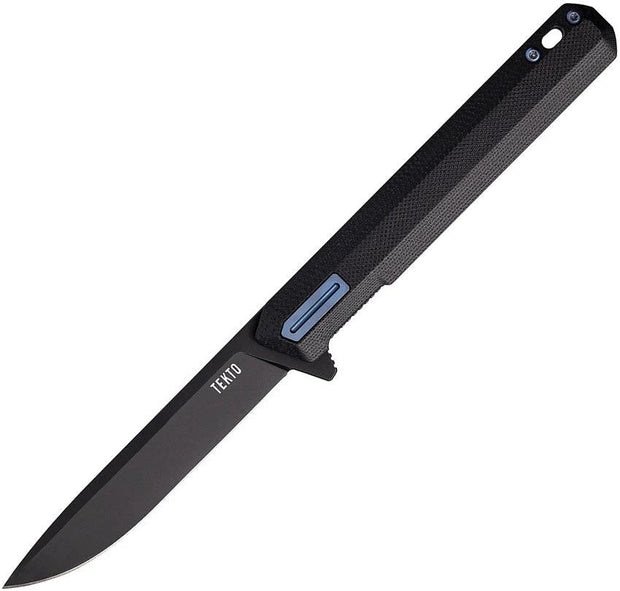 Tekto Knives F2 Bravo Linerlock Black/Blue F2R_G1BK_D2BK1_A2 by Tekto Knives