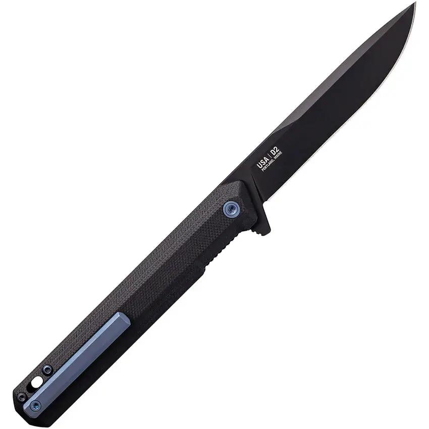 Tekto Knives F2 Bravo Linerlock Black And Blue - D2 Tool Steel Blade With Titanium Coating And Blue Accents by Tekto Knives