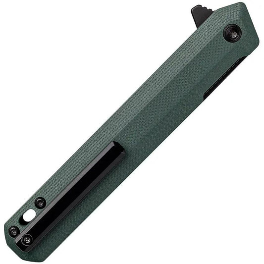 Tekto Knives F2 Bravo Linerlock OD Black D2 Tool Steel Blade With Titanium Coating - OD Green G10 Handle by Tekto Knives