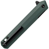 Tekto Knives F2 Bravo Linerlock OD Black D2 Tool Steel Blade With Titanium Coating - OD Green G10 Handle by Tekto Knives