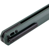 Tekto Knives F2 Bravo Linerlock OD Black D2 Tool Steel Blade With Titanium Coating - OD Green G10 Handle by Tekto Knives