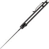 Tekto Knives F3 Charlie Button Lock CF - D2 Tool Steel Blade With Black Titanium Coating And Carbon Fiber Handle by Tekto Knives