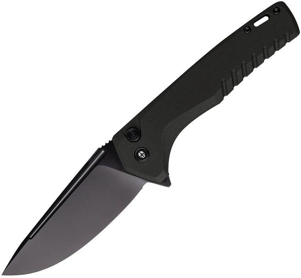 Tekto Knives F3 Charlie Button Lock Black F3R_G1BK_D2BK1_A1 by Tekto Knives