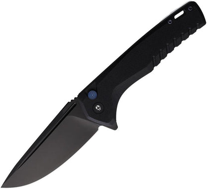 Tekto Knives F3 Charlie Button Lock Black F3R_G1BK_D2BK1_A2 by Tekto Knives