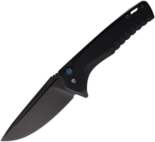 Tekto Knives F3 Charlie Button Lock Black F3R_G1BK_D2BK1_A2 by Tekto Knives