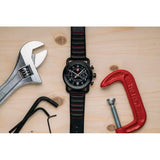 Time Concepts Szanto Rolland Sands Watch RS 2252 - 2 Eye Chronograph With Date, 100m Water Resistant Horween Leather by Time Concepts