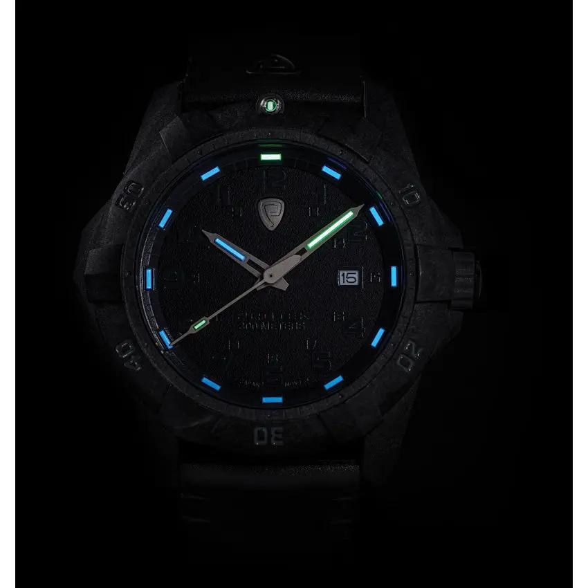 ProTek Dive 1000 Series PT1001 Dive Watch For Divers And Outdoor Enthusiasts With Self Powered Tritium Illumination by ProTek