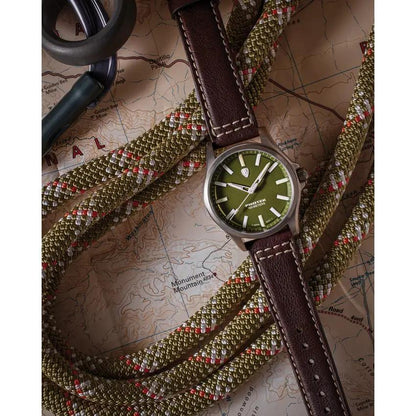 ProTek Field 3000 Green Titanium Watch With Sapphire Crystal AR 100m Water Resistance Self Powered Tritium Illumination by ProTek