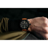 Szanto Desert Chronograph SZ4551 - 41mm Black Plated Stainless Steel Case, Swiss Super Luminova, Miyota Quartz by Time Concepts