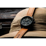 Szanto Desert Chronograph SZ4551 - 41mm Black Plated Stainless Steel Case, Swiss Super Luminova, Miyota Quartz by Time Concepts