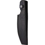 Tokisu Damask Couteau Fixed Blade 32624 - Damascus Steel Upswept Blade With Brown Cord Wrapped Handle by Tokisu