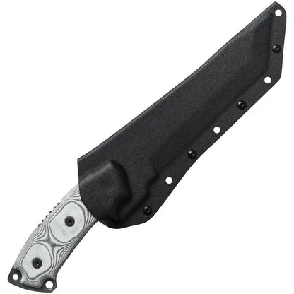 TOPS Steel Eagle SE107D Tactical Knife Sawback 1095 Blade Full Tang Micarta Handle for Outdoorsmen by Black Country Outdoor