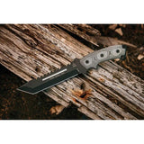 TOPS Steel Eagle SE107D Tactical Knife Sawback 1095 Blade Full Tang Micarta Handle for Outdoorsmen by Black Country Outdoor