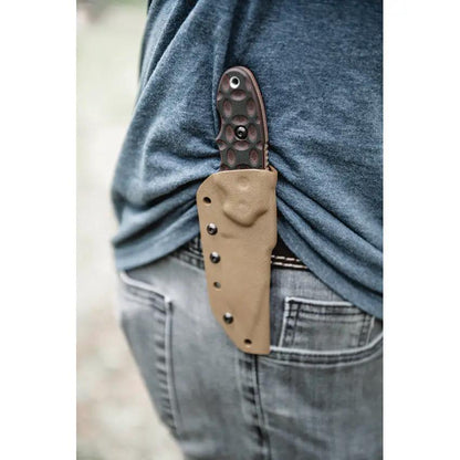 TOPS C.A.T. 200S-05 Fixed Blade Knife - 3.25-Inch Tan Traction-Coated Blade With Rugged G10 Handle by TOPS