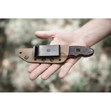 TOPS C.A.T. 200S-05 Fixed Blade Knife - 3.25-Inch Tan Traction-Coated Blade With Rugged G10 Handle by TOPS