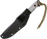TOPS Dawn Warrior Tactical Knife 4.5in 1095 High Carbon Blade Full Tang For Outdoors US Made Micarta Handle Kydex Sheath by Black Country Outdoor