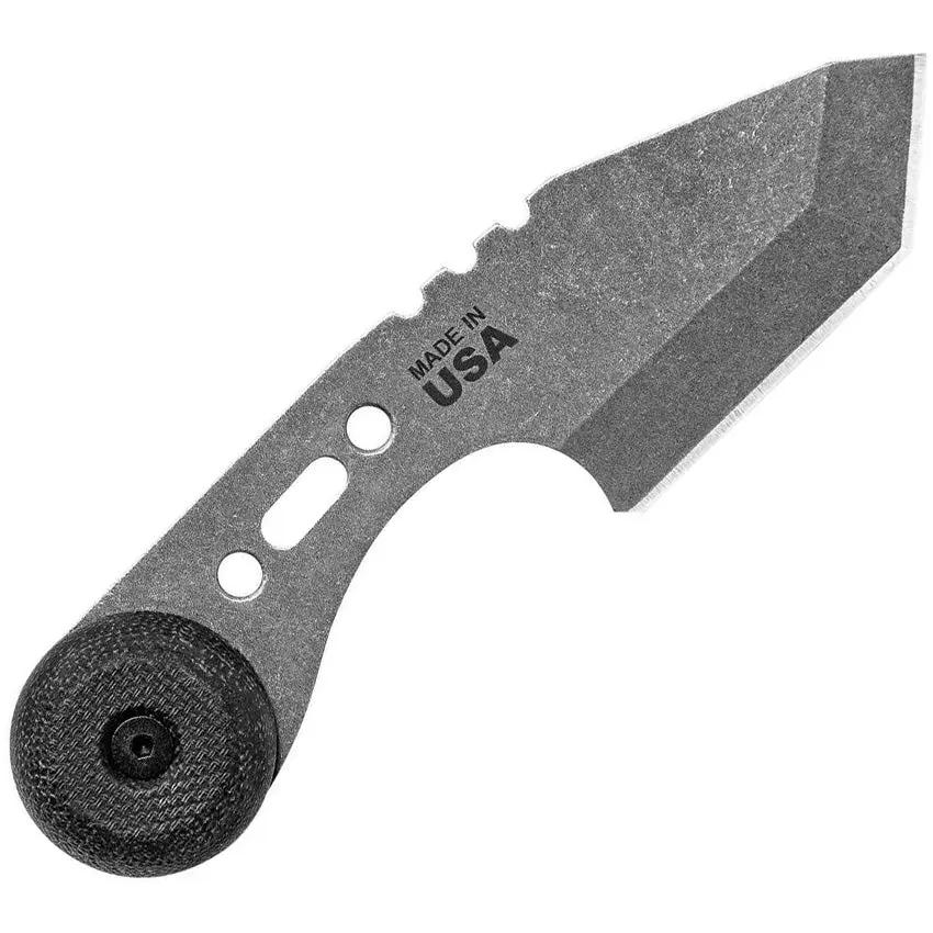 TOPS 3 Bros Neck Knife Tanto 3BR 02 4.25 Inch Overall 2 Inch Blade 1095HC Full Tang Kydex Sheath For Survivalists by Black Country Outdoor