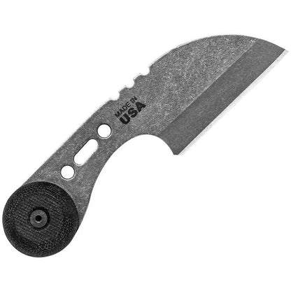 TOPS 3 Bros Neck Knife Sheepfoot 4.25 Inch 1095HC Steel Blade Full Tang Black Micarta Kydex Neck Sheath For EDC Fans by Black Country Outdoor