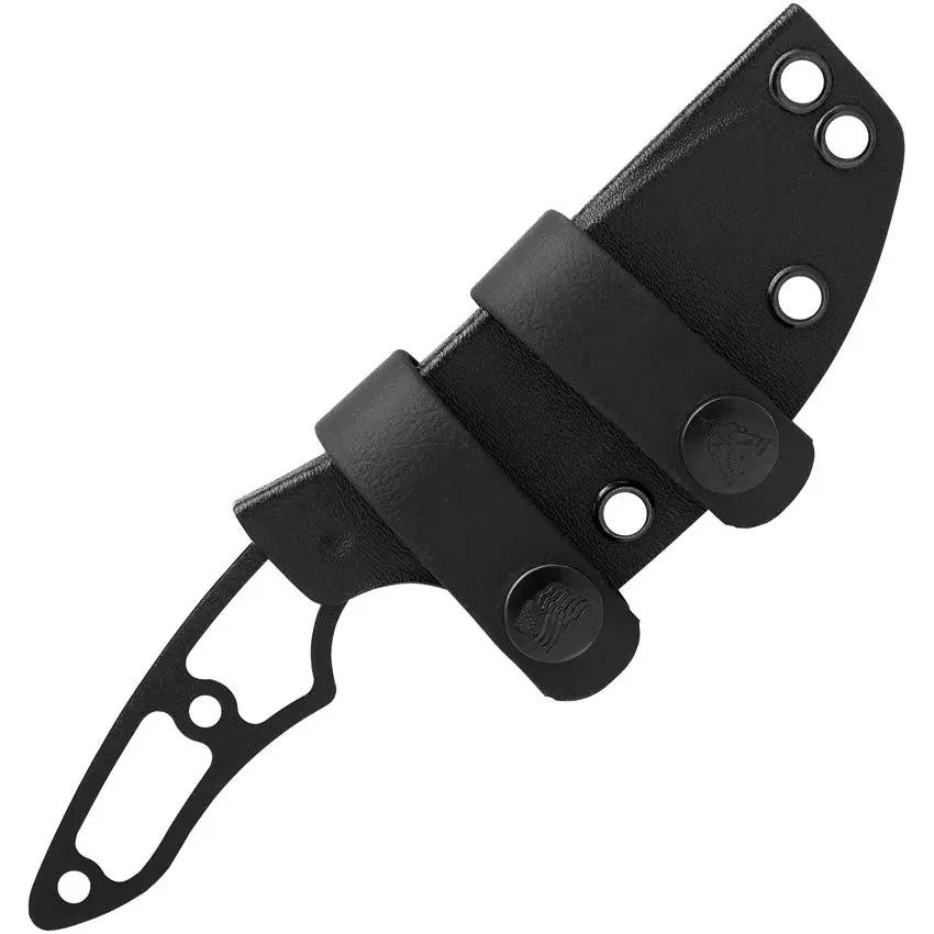 TOPS 3 Pointer Skeletonized 3PR03 Tactical Knife One Piece Construction 1095HC Blade Kydex Sheath For Outdoors by Black Country Outdoor