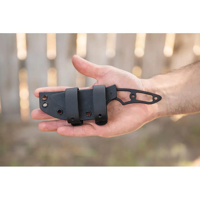TOPS 3 Pointer Skeletonized 3PR03 Tactical Knife One Piece Construction 1095HC Blade Kydex Sheath For Outdoors by Black Country Outdoor