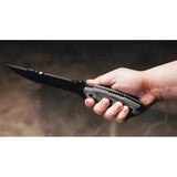 TOPS Fire Strike Knife Full Tang 1095 Steel Blade Linen Micarta Handle Kydex Sheath US Made For Rugged Outdoorsmen by Black Country Outdoor