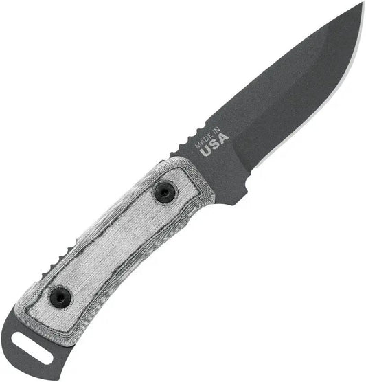 TOPS Overlander Knife 1095 Carbon Steel Full Tang Micarta Handle Rugged USA Made For Survivalists by Black Country Outdoor