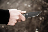 TOPS Overlander Knife 1095 Carbon Steel Full Tang Micarta Handle Rugged USA Made For Survivalists by Black Country Outdoor
