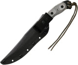 TOPS Moccasin Ranger Knife Full Tang 1095 High Carbon Steel Black Micarta Handle Kydex Sheath For Outdoor Survivalists by Black Country Outdoor