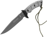 TOPS Apache Falcon Fixed Blade Knife 12in 1095 High Carbon Steel Bead Blast Full Tang Outdoorsmen by Black Country Outdoor