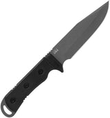 TOPS Air Wolfe Knife 5In Blade 1095 High Carbon Steel Full Tang G10 Handle With Nylon Sheath USA Made For Outdoors by Black Country Outdoor