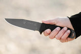 TOPS Air Wolfe Knife 5In Blade 1095 High Carbon Steel Full Tang G10 Handle With Nylon Sheath USA Made For Outdoors by Black Country Outdoor