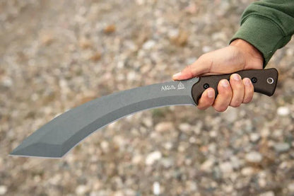 TOPS A-Klub Machete AKLB-02 Full Tang Tungsten Cerakote Blade - Durable 1095HC Steel For Outdoor Survivalists by TOPS