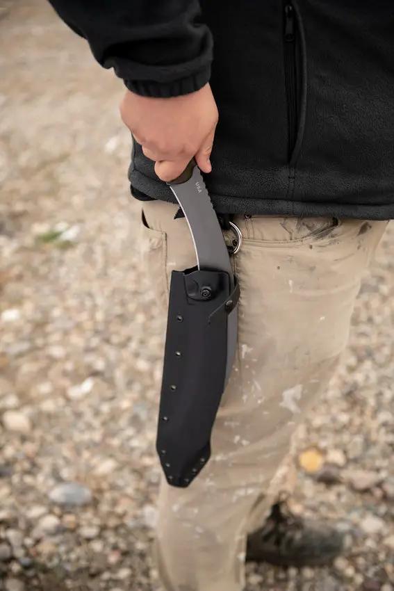 TOPS A-Klub Machete AKLB-02 Full Tang Tungsten Cerakote Blade - Durable 1095HC Steel For Outdoor Survivalists by TOPS