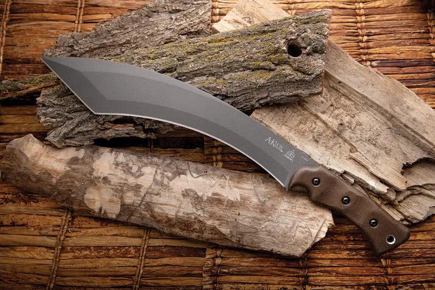 TOPS A-Klub Machete AKLB-02 Full Tang Tungsten Cerakote Blade - Durable 1095HC Steel For Outdoor Survivalists by TOPS